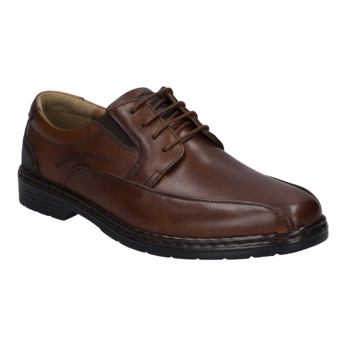 Pánské extra široké polobotky  42804-860-370 hnědé