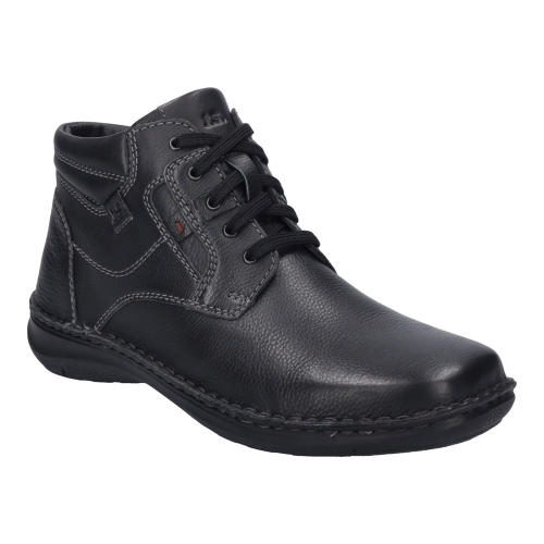 Pánské extra široké kotníkové boty  44935-PL044-100 černé