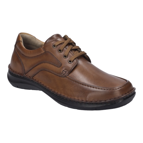 Pánské extra široké polobotky  44962-859-370 hnědé