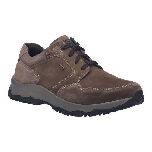 Pánské široké polobotky  14458-TE387-301 hnědé