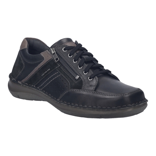 Pánské extra široké polobotky  44987-TE860-101 černé
